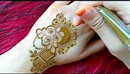 Simple & Intricate Henna Design || Mini Rose Henna Design || Meher's Henna