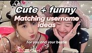 Matching Usernames for you and your bestie | 🐰🤍 | Creem