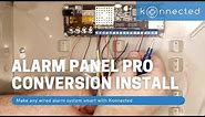 Konnected Alarm Panel Pro alarm system conversion kit installation demo with SmartThings