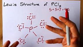 How to Draw the Lewis Structure of PCl5 (phosphorus pentachloride)