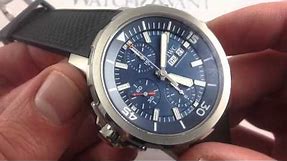 IWC Aquatimer Chronograph Edition Expedition Jacques-Yves Cousteau 3768-05 Luxury Watch Review