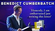 Benedict Cumberbatch reads a hilarious open letter to people who don't lock bathroom doors