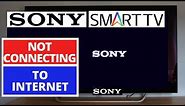 How to Fix SONY BRAVIA TV Not Connecting to Internet || SONY BRAVIA TV won't connect to Internet