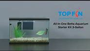 Top Fin All-In-One Betta Fishtank #Aquarium Kit Setup | YouTube