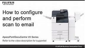 How to configure and perform scan to email