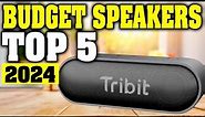 TOP 5: Best Budget Bluetooth Speaker 2023