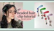 Beaded hair clip tutorial l beginner friendly crafts for when you're bored 🌸