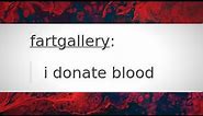 I donate blood