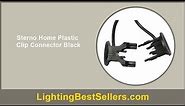 sterno home plastic clip connector black