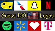 Guess 100 USA Logos in 3 Seconds (Logo Quiz)