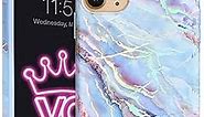Velvet Caviar Compatible with iPhone 11 Pro Case Marble for Women & Girls - Cute Protective Phone Cases (Pink Iridescent Holographic Blue)