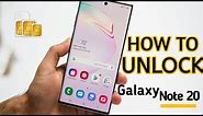 How To UNLOCK Any Samsung Device Galaxy Note 20,Note 20 Ultra ! - Fast and Easy All Network