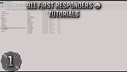 911 First Responders / Emergency 4 Game Tutorials ▬ #1 - Tutorial introduction!