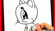 How to Draw a Cartoon Cat - How to Draw Easy Things Animals - Fun2draw Drawing channel