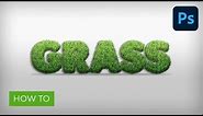 Create a Grass Text Effect in Photoshop | Photoshop Tutorial