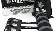 Rhino USA Lashing Straps Cargo Tie Downs (4PK) - 1,320lb Guaranteed Max Break Strength, Includes (4) Heavy Duty 1in x 12ft Cam Buckle Pull Straps. Best for Kayak, Cooler, Cargo