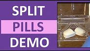 How to Split a Pill in Half | Cut a Pill in Half | Nursing Medication Adminstration