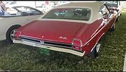 1969 CHEVELLE SS RED WITH WHITE INTERIOR