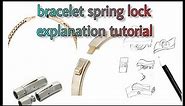 bracelet spring lock explanation tutorial for jewellery making,
