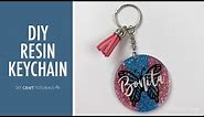 RESIN KEYCHAIN WITH GLITTER | How To Make Acrylic Keychains