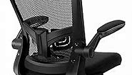 FelixKing Office Chair, Ergonomic Desk Chair with Adjustable Height and Lumbar Support Swivel Lumbar Support Desk Computer Chair with Flip up Armrests for Conference Room (Black)