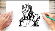How to Draw Omega Fortnite Step by Step