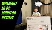 WALMART 32' LG MONITOR UNBOX/REVIEW/TROUBLESHOOTING AND MULTI-SCREEN WITH GAME MODE. PLEASE JOIN US
