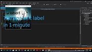 How to make label background transparent C#