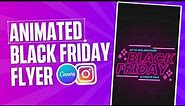 Animated Black Friday Flyer in Canva