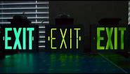 Dual-Lite Excalibur exit signs, non-traditional technology illumination options