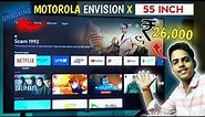 Motorola Envision X 55 inch QLED TV unboxing | Motorola Envision X QLED TV Review| Moto 55 inch tv