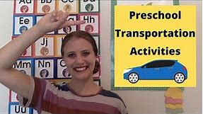TRANSPORTATION Part #1 - Preschool and Kindergarten Activities!