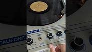 Vintage Califone 1435C Record Player in action