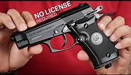 This is Blowback Air Gun - No License Required, Beretta Mod 84 FS Co2 BB .177 cal air pistol