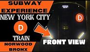 New York City Subway D Express Train (to 205th St-Bronx) Front View