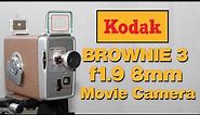 Kodak Brownie Model 3 f1.9 8mm Movie Camera - Overview