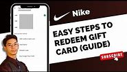 How To Redeem Nike Gift Card - Use Nike Gift Card Online !
