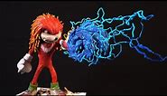 I made Knuckles catching Sonic out of Clay / Movie Version