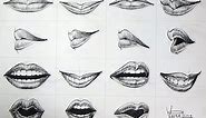 Lips Expression Drawing