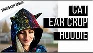 How To Make A Cat Ear Crop Hoodie - 3D Ear Tutorial