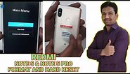 Xiaomi Redmi Note 5 Pro | Note 5 Format Hard Reset And Factory Reset