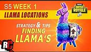 Fortnite | How to Find Llama Locations WEEK 1 Challenge (Best Spots for Supply Llamas Season 5)