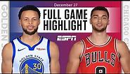 Golden State Warriors vs. Chicago Bulls [FULL GAME HIGHLIGHTS] | NBA on ESPN