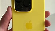 New Canary Yellow Silicone iPhone 14 Pro Case by Apple 😮‍💨 #youtubeshorts #iphone14pro
