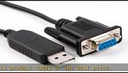 PL2303TA USB RS232 to DB9 Cross Wired Rollover Null Modem Cable (Null Modem pinout: 2-TXD, 3-RXD 5-