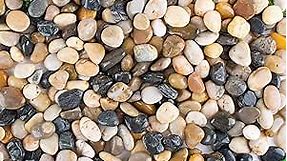CJGQ Pebbles for Plants 7 lb Natural River Rocks for Garden Outdoor Aquariums Gravel 1-2 Inches