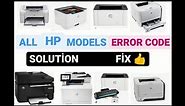 ALL HP PRINTER ERROR CODES SOLUTIONS FIX