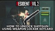 Resident Evil 2 - How to Unlock Shotgun (Weapons Locker Key Card) Locations Guide