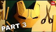 Iron Man Mark 42 Helmet Part 3 - Faceplate (cardboard, long video) | How To