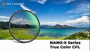 K&F Concept 82mm True Color Polarizer Lens Filter Circular Polarizing Filter for Camera Lens with 28 Multi-Coated (Nano-X Series)